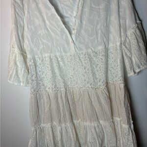Elegant White Lace Dress